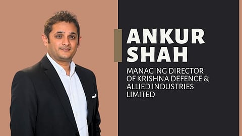 Mr. Ankur Shah, Managing Director of Krishna Defence &amp; Allied Industries Limited