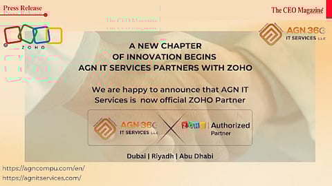 Dubai-based AGN IT Services LLC becomes an authorized Zoho Partner, expanding its digital transformation and automation solutions for SMEs in the Gulf region.