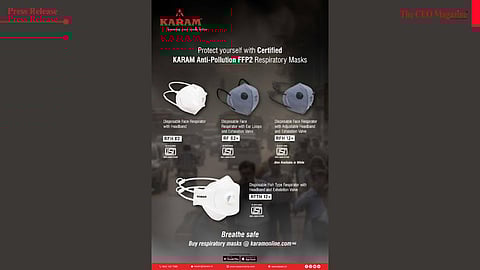 KARAM Safety urges citizens to choose certified FFP2 protection as air quality dips across cities..