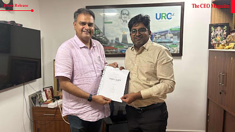 L to R - Mr S Shriram Founder and CEO of Miles2Go Consulting Services and Mr Kabilan Devarajan MD of URC Group