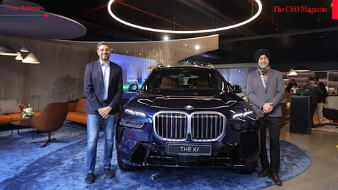 (L-R) Mr. Gaurav Bhatia, Dealer Principal Bird Automotive with Mr. Hardeep Singh Brar, President &amp; CEO, BMW Group India