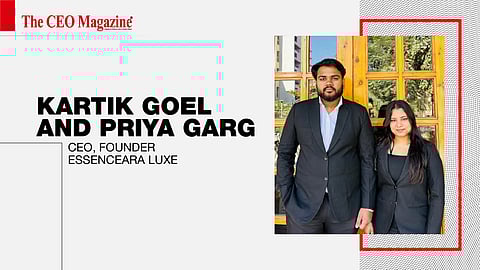 Kartik Goel, CEO and Priya Garg, Founder - Essenceara Luxe