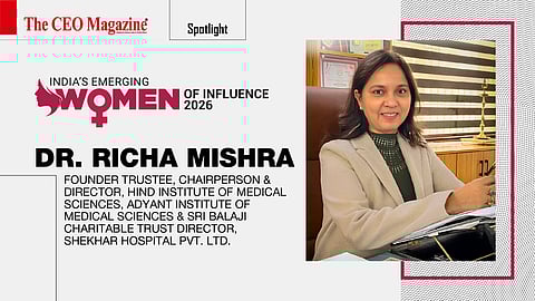Dr. Richa Mishra -&nbsp;Founder Trustee, Chairperson &amp; Director, Hind Institute of Medical Sciences, Adyant Institute of Medical Sciences &amp; Sri Balaji Charitable Trust Director, Shekhar Hospital Pvt. Ltd.