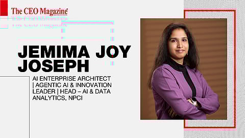 Jemima Joy Joseph - AI Enterprise Architect | Agentic AI &amp; Innovation Leader | Head – AI &amp; Data Analytics, NPCI