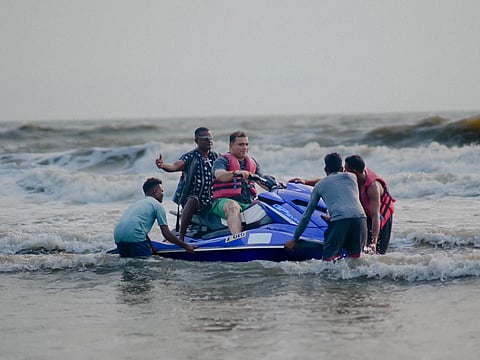 Minister of Tourism, Rohan A. Khaunte visits south Goa beaches to inspect Infrastructure and Beautification Works