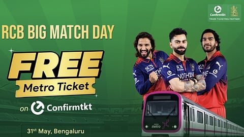 ConfirmTkt Marks RCB’s Historic Finals Entry with Free Metro Rides on May 31st, 2026 for RCB Fans Across Bengaluru