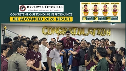 Bakliwal Tutorials Continues Excellent Run in JEE Advanced 2026; 145 Students Secure AIR Within Top 10,000