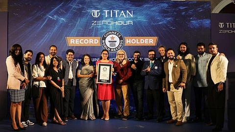 Titan Watches sets Guinness Book of World Records with Zero Hour 500M Professional Diver's Automatic Watch