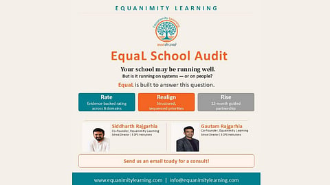 Equanimity Learning launches ‘EquaL School Audit’, a structured framework to evaluate institutional performance on the philosophy of ‘Rate. Realign. Rise.’
