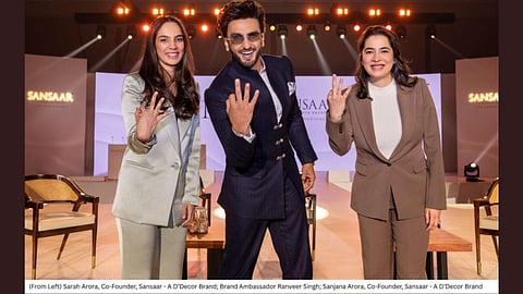 Sansaar, A D'Decor Brand, Extends into the Bedding Category with its New Campaign featuring Ranveer Singh
