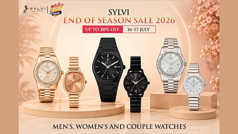 Sylvi End of Season Sale 2026: Up to 20% Off Men's, Women's and Couple Watches, 16–17 July