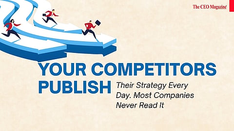 Your Competitors Publish Their Strategy Every Day. Most Companies Never Read It