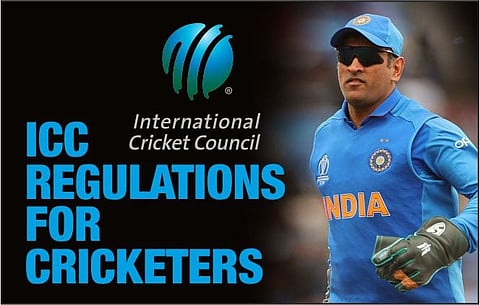 &nbsp;ICC REGULATIONS FOR CRICKTERS