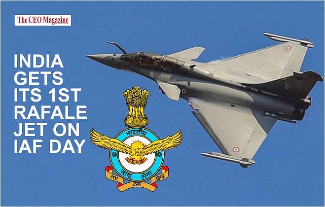 India Gets its 1st Rafale Jet on IAF Day