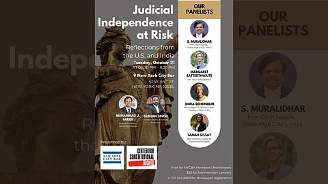 ‘If moral foundation of the bar weakens, judiciary cannot stand tall’: International panel consisting Justice Murlidhar observes in New York Bar Association event