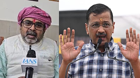 अवध ओझा और अरविंद केजरीवाल 