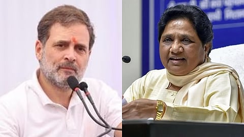 कांग्रेस नेता राहुल गांधी और बसपा की प्रमुख मायावती 