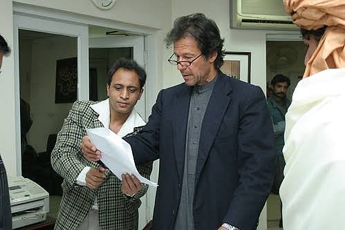 पाकिस्तान के पूर्व पीएम इमरान खान के साथ फ्रैंक हुजूर.