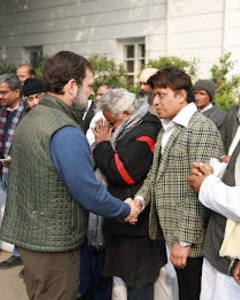 कांग्रेस नेता राहुल गाँधी के साथ  फ्रैंक हुजूर.