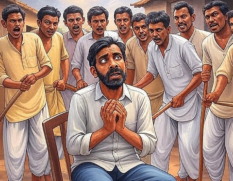 कालिदास ने दया की भीख मांगी और वादा किया कि वह ऐसा दोबारा नहीं करेंगे और नौकरी छोड़ देंगे।