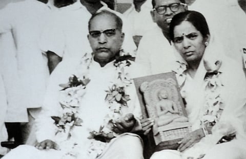 14 अक्टूबर 1956 को, जब बाबा साहेब ने नागपुर के दीक्षाभूमि में लाखों अनुयायियों के साथ बौद्ध धर्म अपनाया, सविता उनके साथ थीं और उन्होंने भी बौद्ध धर्म स्वीकार किया।