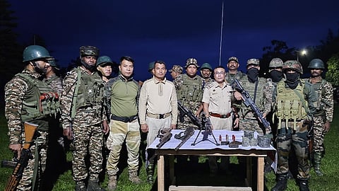 Manipur police took a big action, recovered a large number of weapons