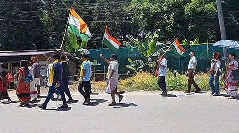 त्रिपुरा से दिल्ली तक तिप्रासा नेता डेविड मुरासिंह का पैदल मार्च: 'ग्रेटर तिपरालैंड' और अधिकारों की मांग