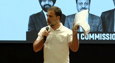 Rahul Gandhi targeted the Election Commission in a press conference on Thursday