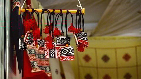 Products made by tribal artisans.