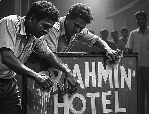 1968 में पेरियार के सच्चे तर्कवादी शिष्य की भाँति अन्ना ने एक सर्कुलर जारी कर सभी सरकारी कार्यालयों से हिन्दू देवी-देवताओं की तस्वीरें हटाने का निर्देश दिया।  