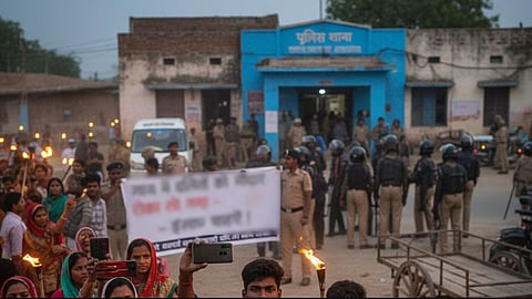 Dalit youths in the village were prevented from entering the temple.
