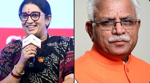  सोशल मीडिया यूजर्स चेतावनी दे रहे हैं कि खट्टर को ईरानी प्रकरण से सबक लेना चाहिए, वरना दलितों में उनकी छवि भी वैसी ही हो जाएगी।