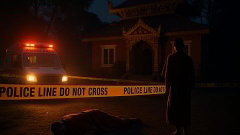 Assam Buddhist monk found dead with axe beside body in Tinsukia monastery.