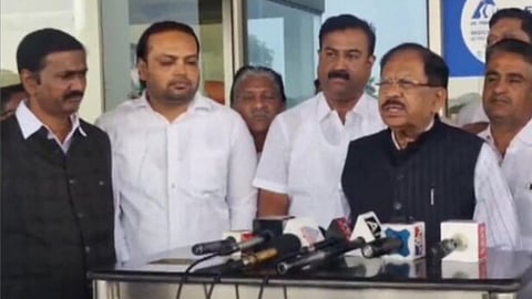 Dalit organisations hold protest in Tumkur, demand Karnataka Home Minister Parameshwara be made Chief Minister