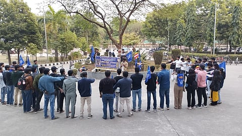 संविधान दिवस पर BAPSA का 'समता मार्च', लेबर कोड और छात्र निष्कासन पर भारी विरोध