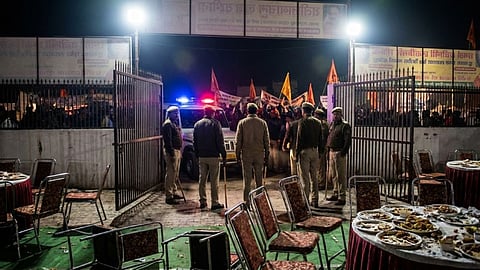 Interfaith couple call off wedding reception in UP after right-wing members protest.