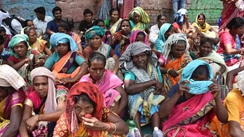 Tribal villagers clash with authorities over limestone sampling for cement plant in MP.