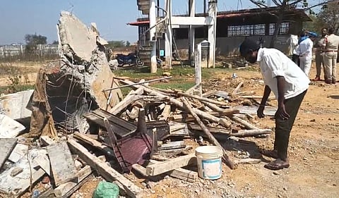 Telangana Siddhipet BR Ambedkar Statue controversy