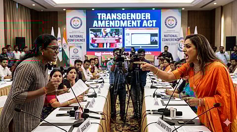  शुरू में कार्यक्रम के एजेंडा में लक्ष्मी नारायण त्रिपाठी को कीनोट स्पीकर बनाया गया था। ग्रेस और एक अन्य अंबेडकरवादी एक्टिविस्ट ने इसका विरोध किया क्योंकि उनका कहना था कि लक्ष्मी नारायण त्रिपाठी की ब्राह्मणवादी हिंदुत्व विचारधारा को लेकर पहले भी सवाल उठ चुके हैं।