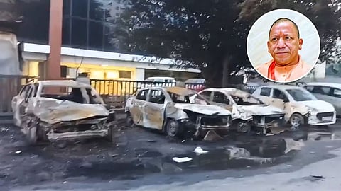 UP wage hike, Noida workers protest