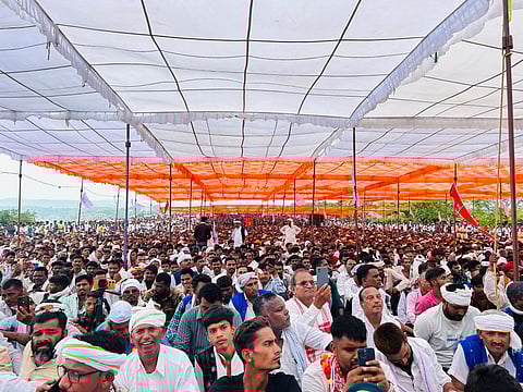 Tribal communities participated in the mega cultural rally at Banswara's Mangarh Dham signaling a renewed struggle for a separate Bhil state.