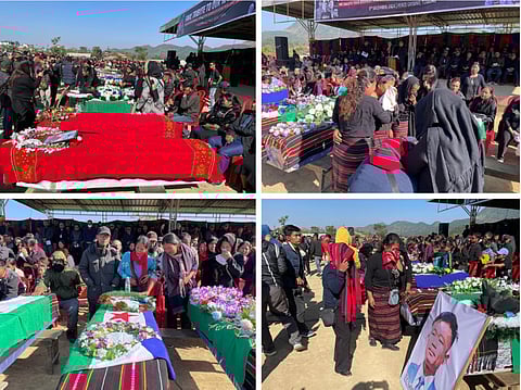 Ten Kuki-Zo Tribesmen Buried in Manipur