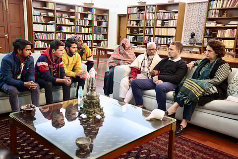 The Uttar Pradesh government denied the Gandhis permission to visit victims' families in Sambhal district last week.