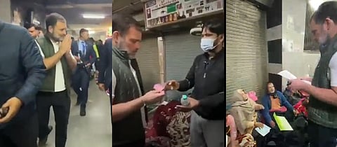 Gandhi Interacts with AIIMS Patients, Takes Notes of Concerns