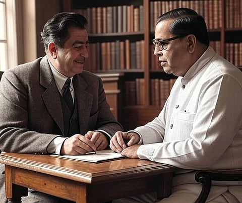 Raj Kapoor considered Dr. Ambedkar as his inspiration for his "creative works". 
