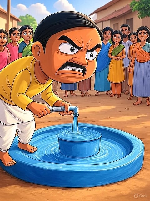 Previously, water was provided through a regulated system, but for the last 15 days, the taps have run dry for Dalits alone, pushing them into severe distress.