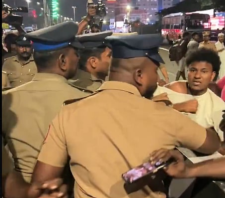 The late-night Wednesday police operations saw male and female workers forcibly dragged away, with several women fainting or sustaining injuries in the process. 