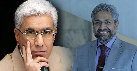 Karan Thapar and Siddharth Varadarajan 