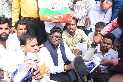 Effigies Burnt, Presidential Memo Submitted: MP Lawyer Face Backlash for Remarks Against Dr. Ambedkar