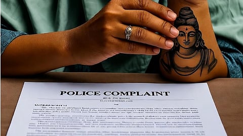 The complaint details that the accused doctor went a step further by objecting to a tattoo of the Hindu deity Mahakal on her body.
